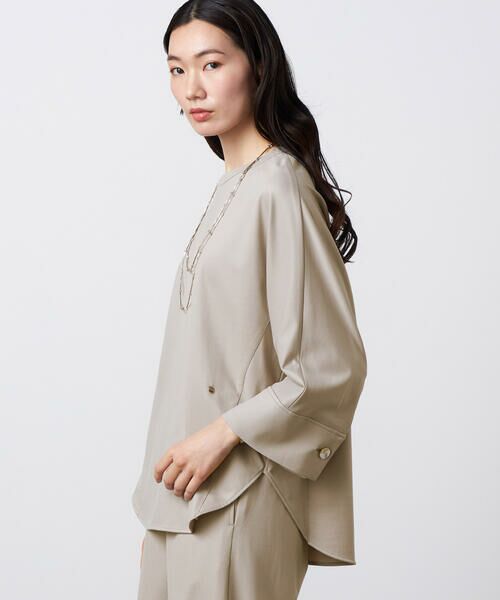 Precious Mild / プレシャスマイルド カットソー | 〔 +サイズ 〕 【セットアップ】ストレッチ プルオーバー（04:グレー）