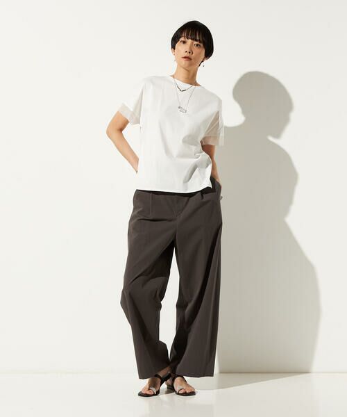 Precious Mild / プレシャスマイルド カットソー | 〔 +サイズ 〕 プレーティング天竺 袖シアーTシャツ | 詳細4