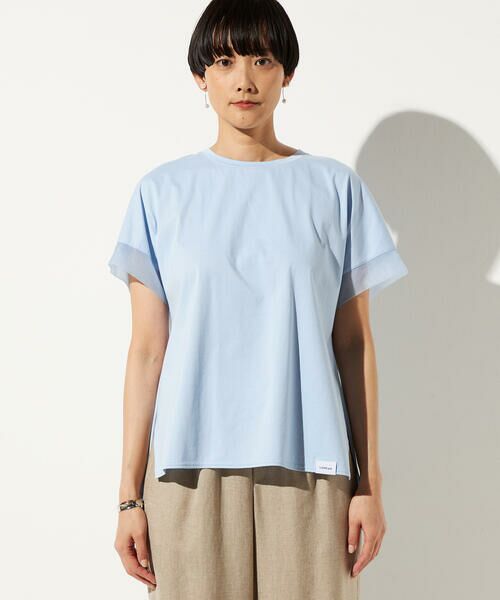 Precious Mild / プレシャスマイルド カットソー | 〔 +サイズ 〕 プレーティング天竺 袖シアーTシャツ | 詳細14