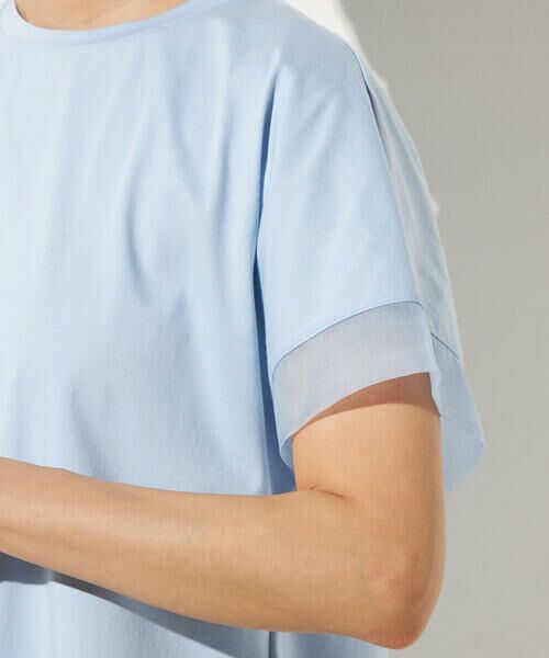 Precious Mild / プレシャスマイルド カットソー | 〔 +サイズ 〕 プレーティング天竺 袖シアーTシャツ | 詳細18