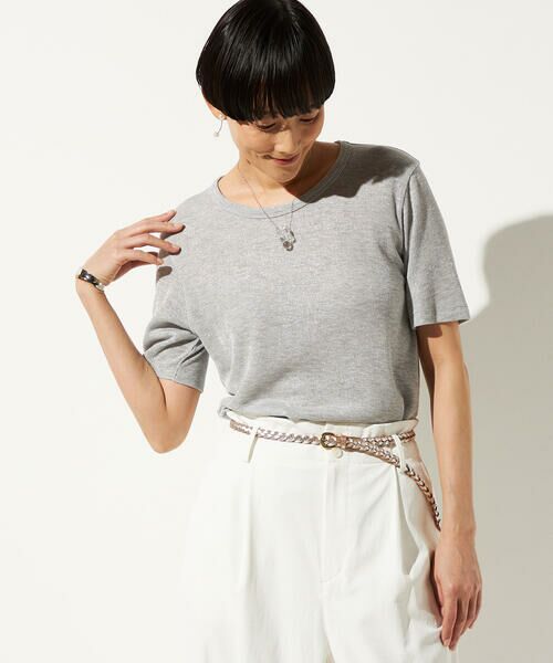 Precious Mild / プレシャスマイルド カットソー | 〔 +サイズ 〕 ラメテレコ Tシャツ | 詳細2