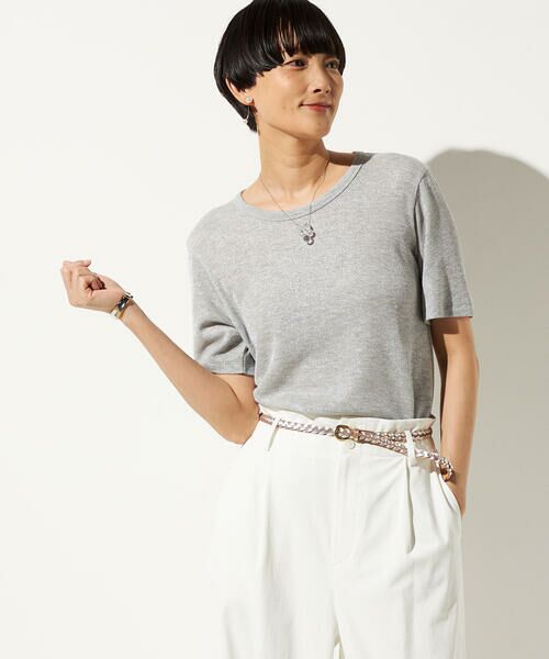 Precious Mild / プレシャスマイルド カットソー | 〔 +サイズ 〕 ラメテレコ Tシャツ | 詳細3