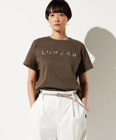 LUMEARビジュー刺繍 Tシャツ