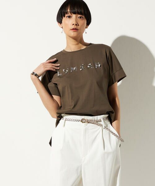 Precious Mild / プレシャスマイルド Tシャツ | 〔 +サイズ 〕 LUMEARビジュー刺繍 Tシャツ | 詳細14