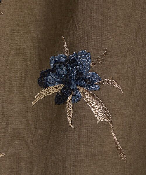 Precious Mild / プレシャスマイルド その他パンツ | 〔 +サイズ 〕 トルコ桔梗刺繍 リネンブレンドワイドパンツ | 詳細30