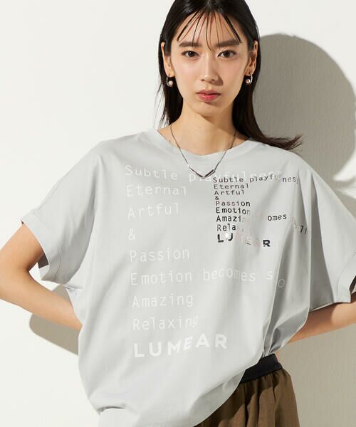 Precious Mild / プレシャスマイルド Tシャツ | 〔 +サイズ 〕 ギガダルプリント Tシャツ（03:ライトグレー）