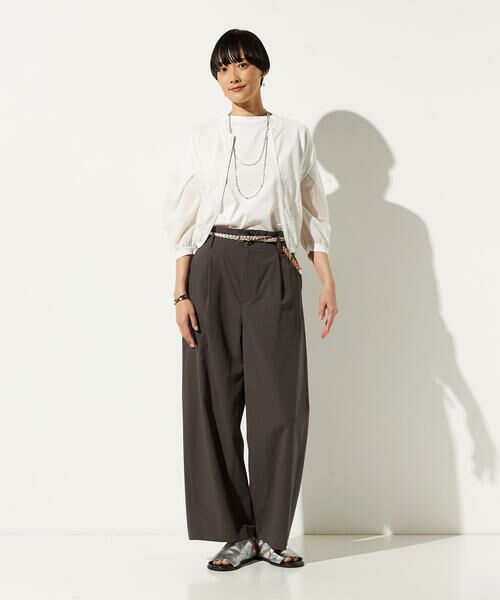 Precious Mild / プレシャスマイルド ブルゾン | 〔 +サイズ 〕 コットンポリラメ レーシーブルゾン | 詳細1