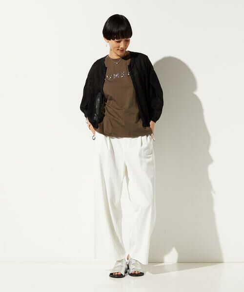 Precious Mild / プレシャスマイルド ブルゾン | 〔 +サイズ 〕 コットンポリラメ レーシーブルゾン | 詳細7