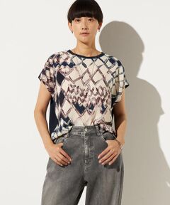 Precious Mild / プレシャスマイルド カットソー | 幾何柄プリント プルオーバー