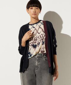Precious Mild / プレシャスマイルド カーディガン・ボレロ | ダイヤ柄ワンポイント ニットカーディガン