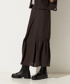 Precious Mild / プレシャスマイルド ロング・マキシ丈スカート | シルキードライツイル アシンメトリーギャザースカート