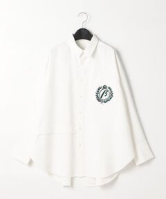 Precious Mild / プレシャスマイルド シャツ・ブラウス | ポリエステルオックス エンブレム刺繍シャツ