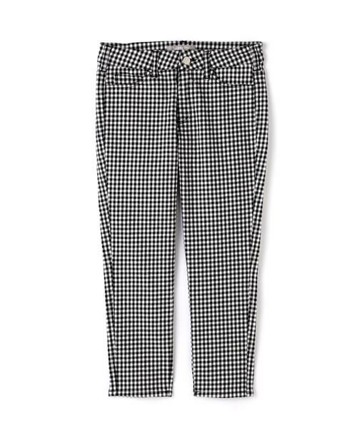 ＊＊PROPORTION BODY DRESSING / プロポーションボディドレッシング　 パンツ | チェックスキニーパンツ（ブラック1）