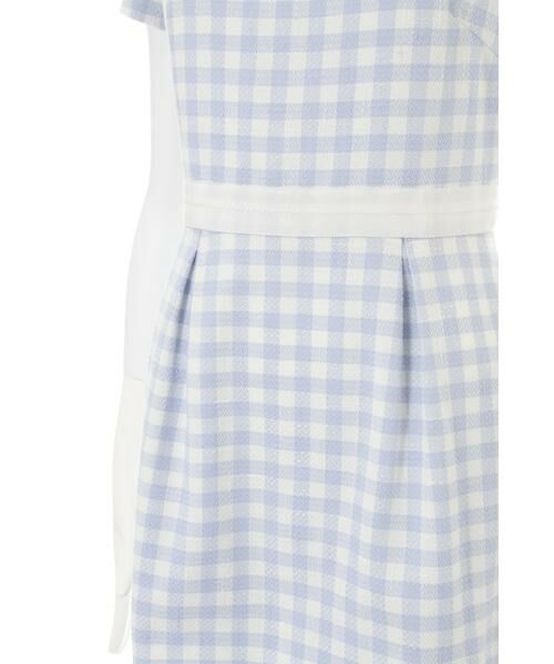 美品 PROPORTION BODY DRESSING ツイードワンピース 上品 ツイードパイピングワンピース | PROPORTION BODY DRESSING