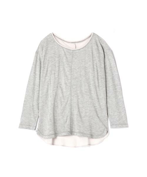 ＊＊PROPORTION BODY DRESSING / プロポーションボディドレッシング　 カットソー | クリア天竺プルオーバー（グレー）