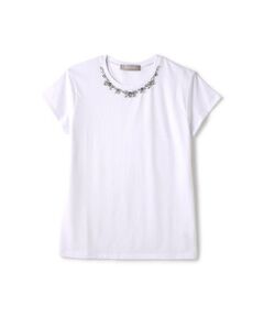 ビジュー付Tシャツ