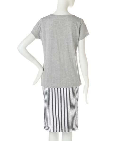 ＊＊PROPORTION BODY DRESSING / プロポーションボディドレッシング　 カットソー | トロピカルロゴＴシャツ | 詳細3