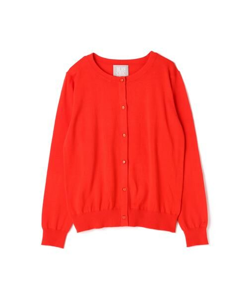 ＊＊PROPORTION BODY DRESSING / プロポーションボディドレッシング　 カーディガン・ボレロ | ベーシックカーディガン（オレンジ）