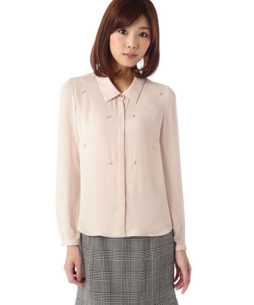 ＊＊PROPORTION BODY DRESSING / プロポーションボディドレッシング　 シャツ・ブラウス | パールビジューシャツ | 詳細3