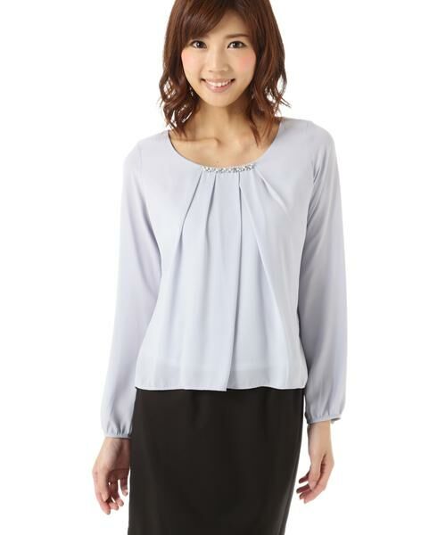 ＊＊PROPORTION BODY DRESSING / プロポーションボディドレッシング　 シャツ・ブラウス | ブラウス（ブルー）