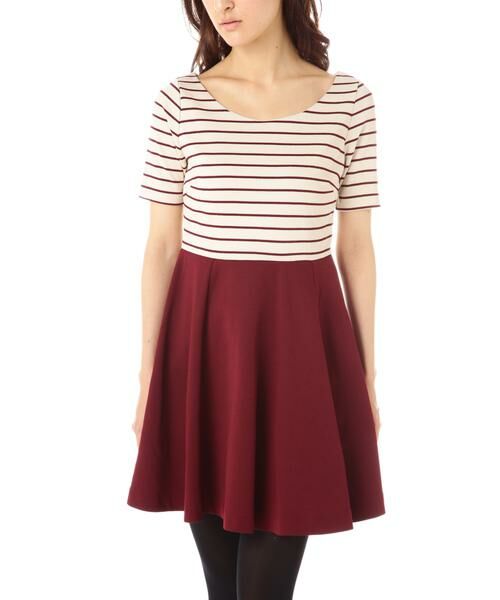 ボーダーポンチワンピース ワンピース Proportion Body Dressing プロポーションボディドレッシング ファッション通販 タカシマヤファッションスクエア
