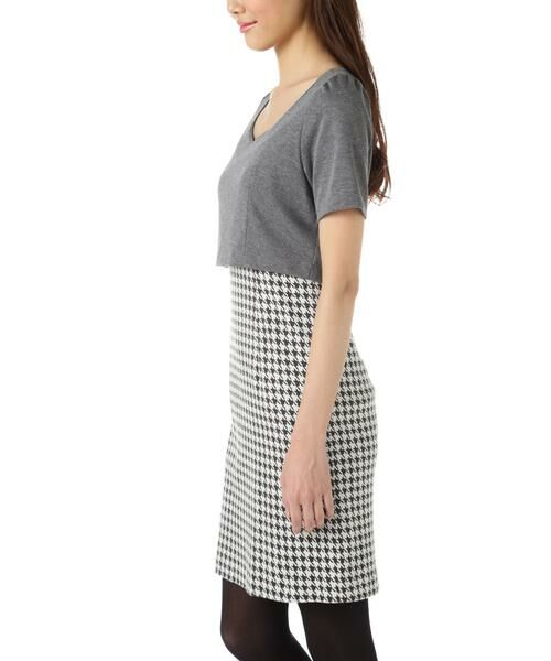 ＊＊PROPORTION BODY DRESSING / プロポーションボディドレッシング　 ワンピース | 千鳥ジャガードワンピース | 詳細3