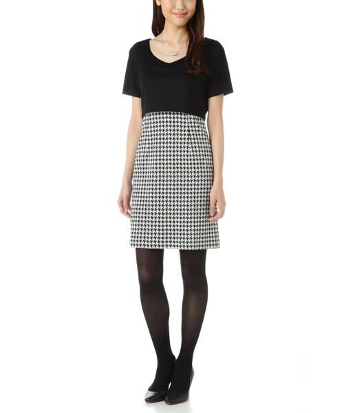 ＊＊PROPORTION BODY DRESSING / プロポーションボディドレッシング　 ワンピース | 千鳥ジャガードワンピース | 詳細10