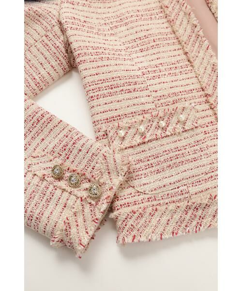 ラメツイードジャケット(セットアップ対応商品) （ブルゾン