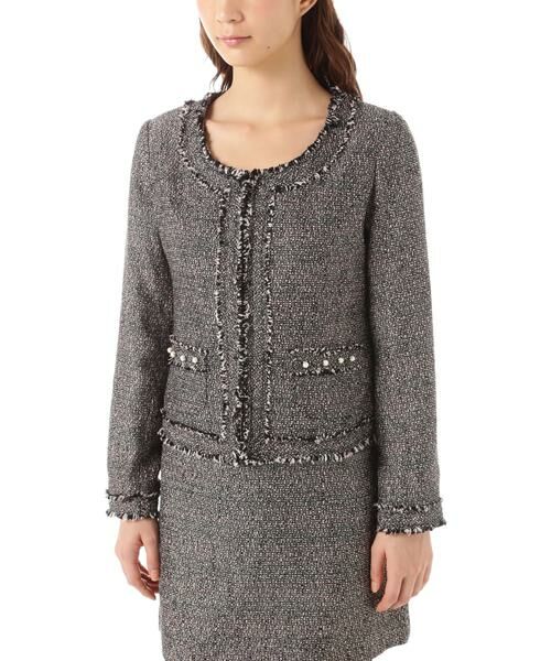 ラメツイードジャケット(セットアップ対応商品) （ブルゾン