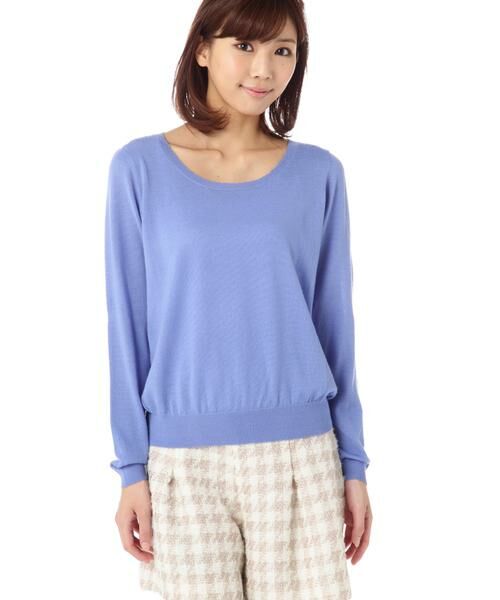 ＊＊PROPORTION BODY DRESSING / プロポーションボディドレッシング　 ニット・セーター | ミランニット（ブルー）