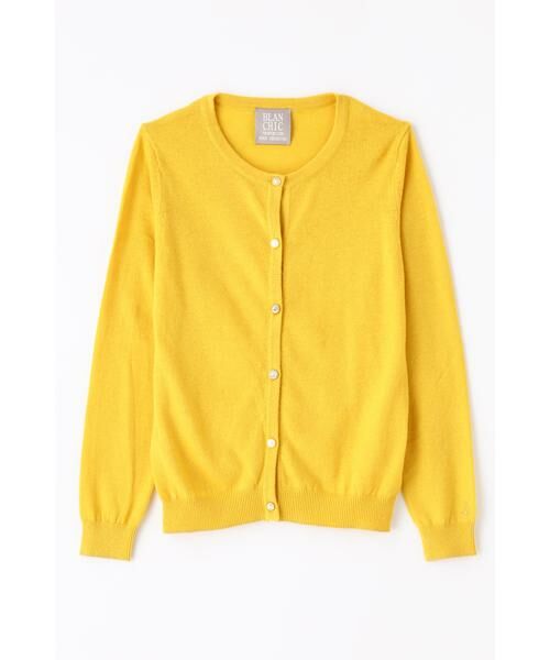 ＊＊PROPORTION BODY DRESSING / プロポーションボディドレッシング　 カーディガン・ボレロ | ツインニットカーディガン（イエロー）