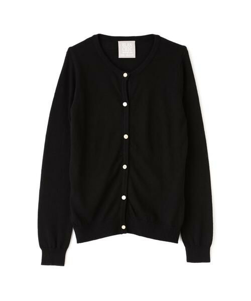 ＊＊PROPORTION BODY DRESSING / プロポーションボディドレッシング　 カーディガン・ボレロ | ツインニットカーディガン（ブラック）