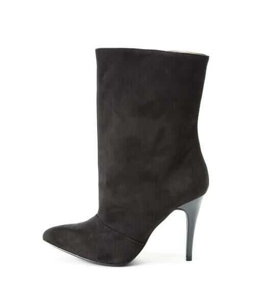 ＊＊PROPORTION BODY DRESSING / プロポーションボディドレッシング　 シューズ | スウェードショートブーツ（ブラック）