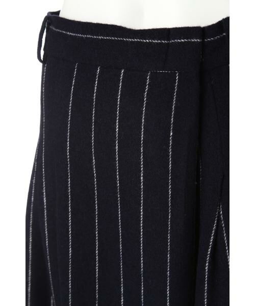 ＊＊PROPORTION BODY DRESSING / プロポーションボディドレッシング　 パンツ | 《BLANCHIC》ペンシルストライプラップガウチョパンツ | 詳細4