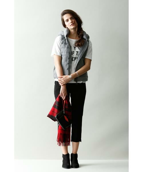 ＊＊PROPORTION BODY DRESSING / プロポーションボディドレッシング　 パンツ | テーパードタックパンツ（ブラック）