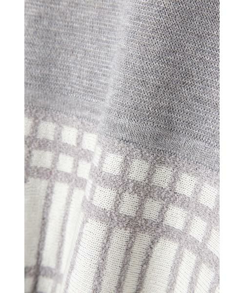 ＊＊PROPORTION BODY DRESSING / プロポーションボディドレッシング　 ワンピース | チェックニットジャガードワンピース | 詳細2