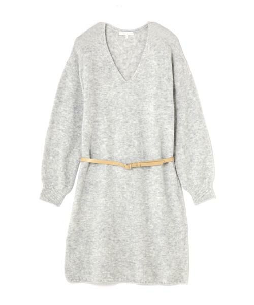 ベルト付ｖネックニットワンピース ワンピース Proportion Body Dressing プロポーションボディドレッシング ファッション通販 タカシマヤファッションスクエア