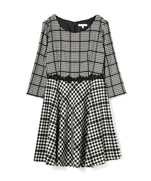 チェックオンチェックワンピース ワンピース Proportion Body Dressing プロポーションボディドレッシング ファッション通販 タカシマヤファッションスクエア