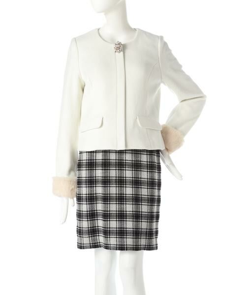 ＊＊PROPORTION BODY DRESSING / プロポーションボディドレッシング　 ブルゾン | ライトメルトンノーカラーブルゾン | 詳細1