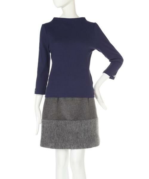 ＊＊PROPORTION BODY DRESSING / プロポーションボディドレッシング　 カットソー | リブテレコ ポイントビジューカットソー | 詳細3