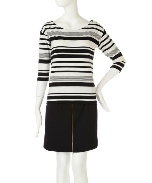 ＊＊PROPORTION BODY DRESSING / プロポーションボディドレッシング　 カットソー | ランダムボーダーカットソー | 詳細1