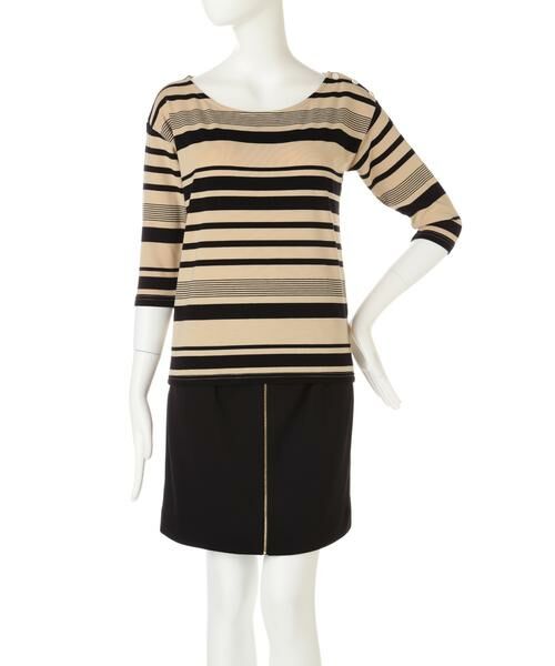 ＊＊PROPORTION BODY DRESSING / プロポーションボディドレッシング　 カットソー | ランダムボーダーカットソー | 詳細3