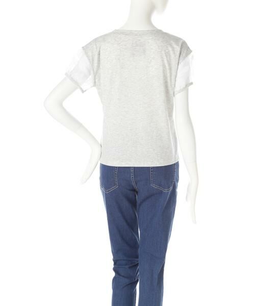 ＊＊PROPORTION BODY DRESSING / プロポーションボディドレッシング　 カットソー | シアーオパールスリーブTシャツ | 詳細2