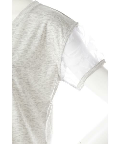 ＊＊PROPORTION BODY DRESSING / プロポーションボディドレッシング　 カットソー | シアーオパールスリーブTシャツ | 詳細5