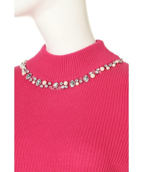 ＊＊PROPORTION BODY DRESSING / プロポーションボディドレッシング　 ニット・セーター | ミリオンホットボトルネックビジューニット | 詳細10