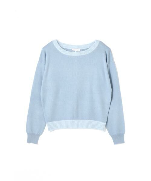 ＊＊PROPORTION BODY DRESSING / プロポーションボディドレッシング　 ニット・セーター | アンゴラエッジニット（ブルー）