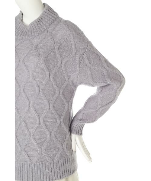 ＊＊PROPORTION BODY DRESSING / プロポーションボディドレッシング　 ニット・セーター | 《EDIT COLOGNE》ダイヤ柄ニット | 詳細5