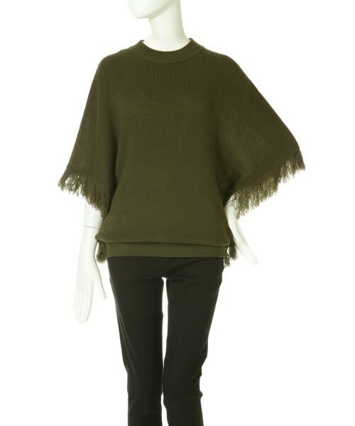 ＊＊PROPORTION BODY DRESSING / プロポーションボディドレッシング　 ニット・セーター | 《BLANCHIC》フリンジポンチョ | 詳細6