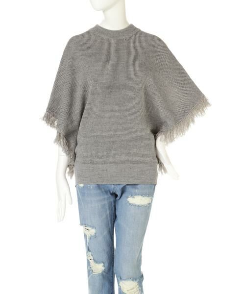 ＊＊PROPORTION BODY DRESSING / プロポーションボディドレッシング　 ニット・セーター | 《BLANCHIC》フリンジポンチョ | 詳細8