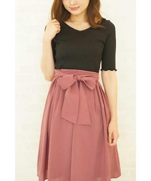 セール ウエストリボンドッキングワンピース ワンピース Proportion Body Dressing プロポーションボディドレッシング ファッション通販 タカシマヤファッションスクエア